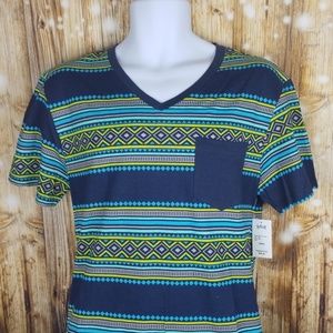 SGR geometric bright patterned summer t shirt